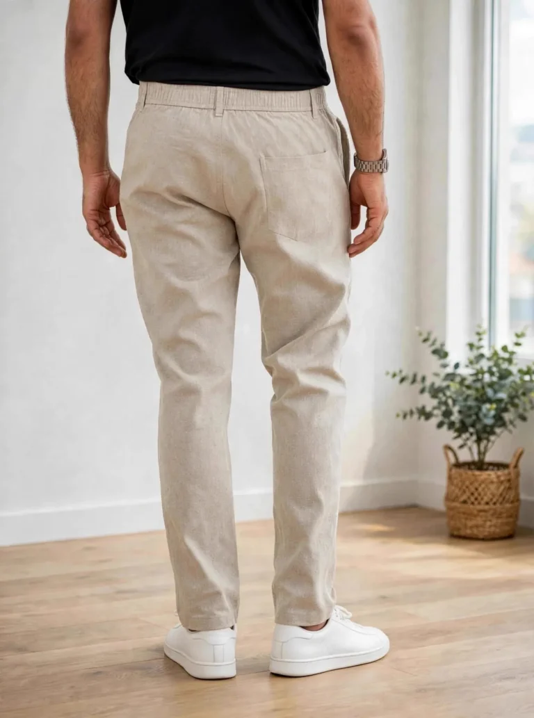 Rovyx Linen Trouser Cream Back 768x1033